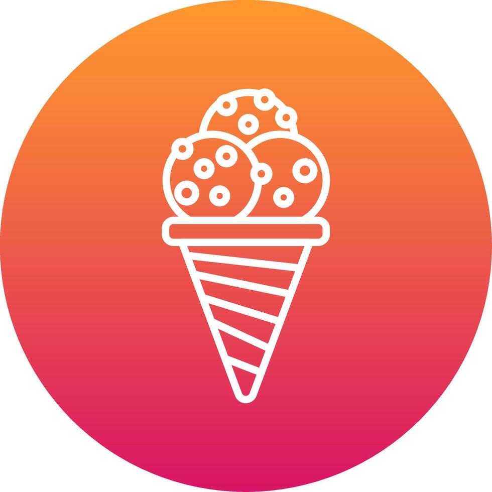 Ice Cream Cone Icon Design Symbol vector