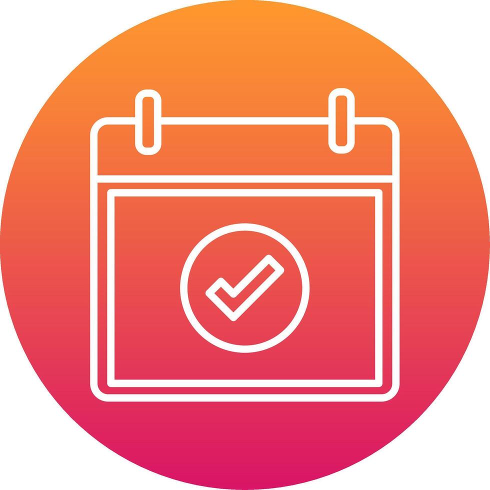 Correct Icon Design Symbol vector