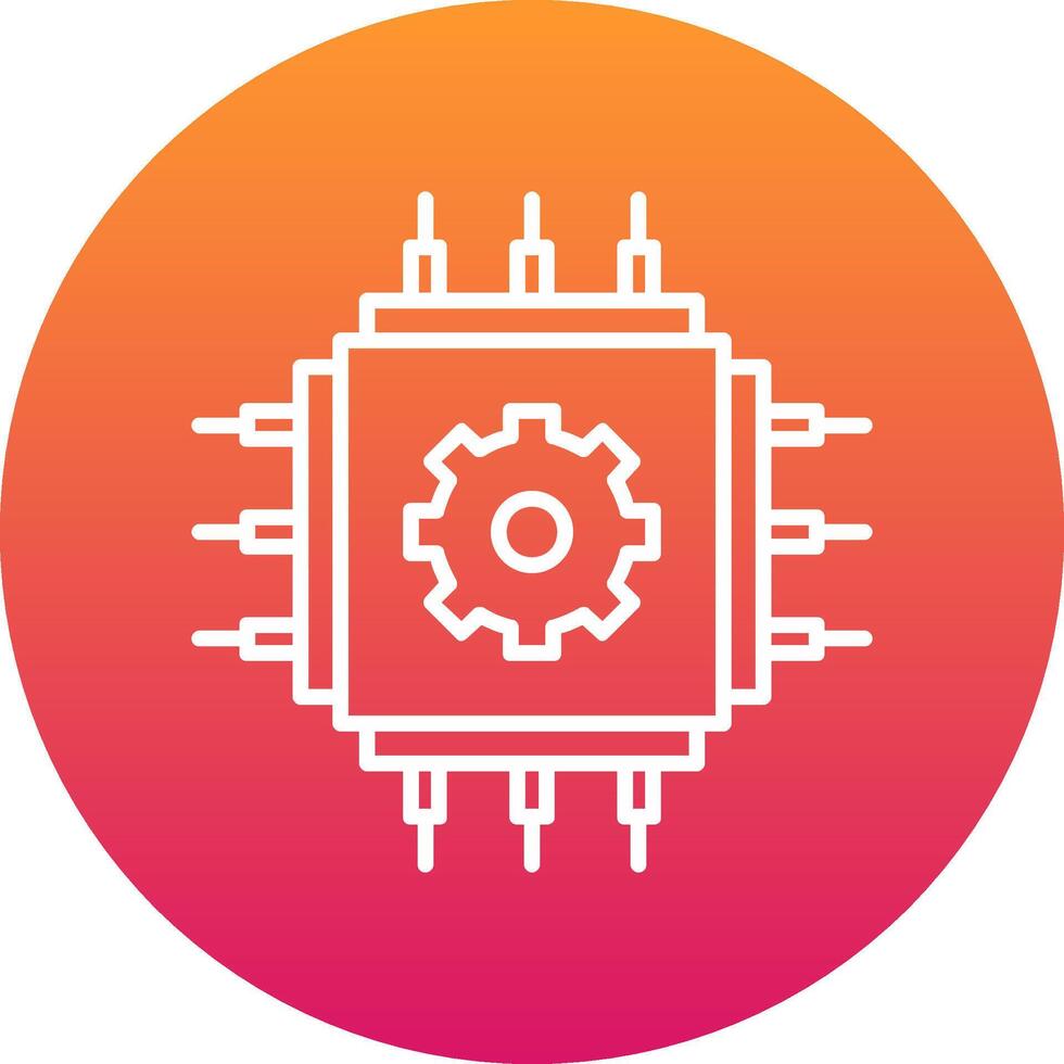 Cpu Icon Design Symbol vector