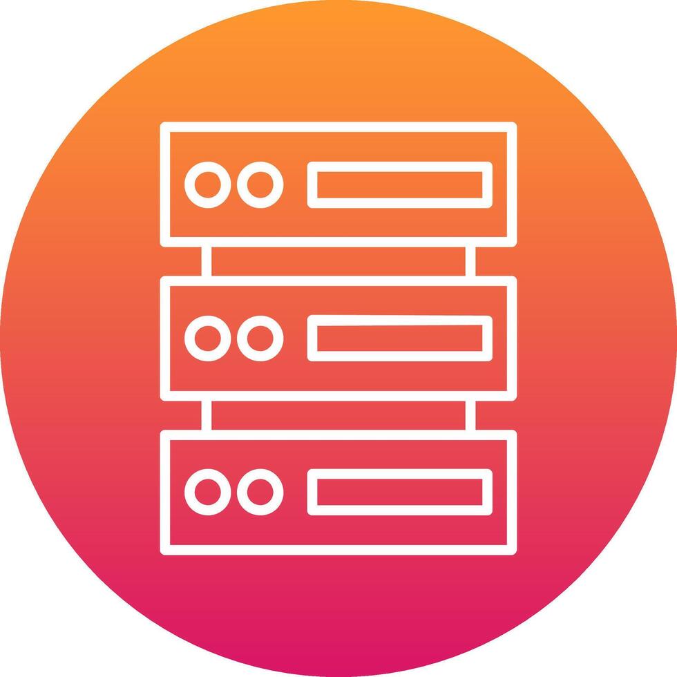 Database Icon Design Symbol vector