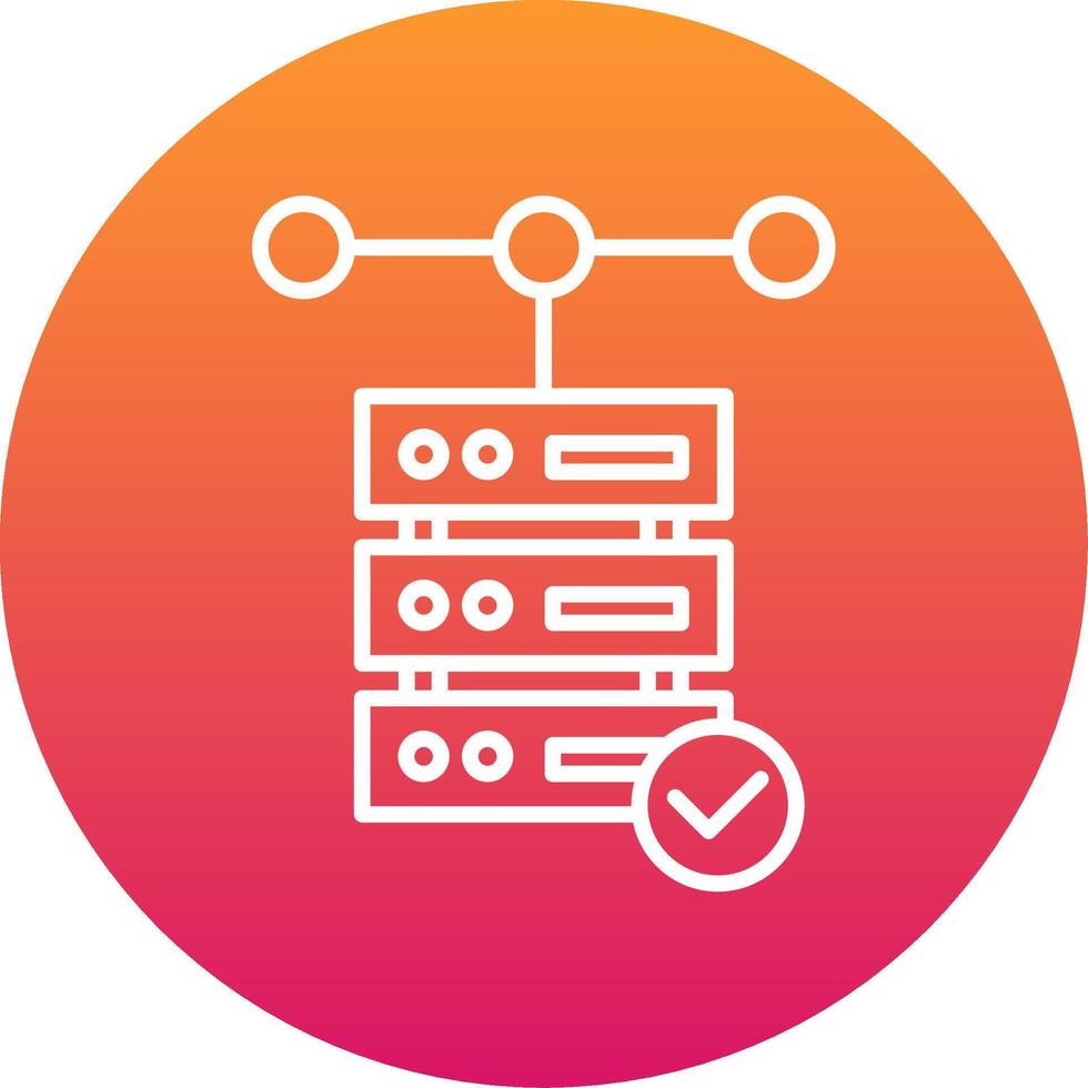 Database Icon Design Symbol vector
