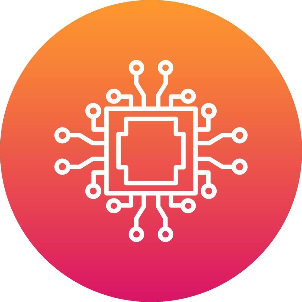 Cpu Icon Design Symbol vector