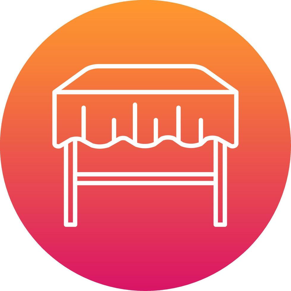 Dining Table Icon Design Symbol vector