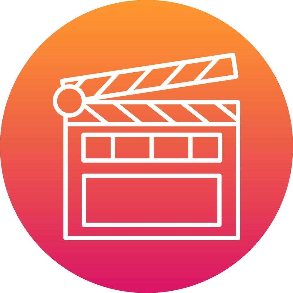 Clapperboard Icon Design Symbol vector