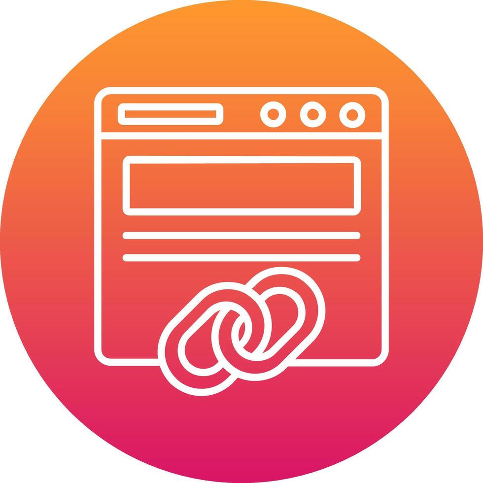 Backlinks Icon Design Symbol vector