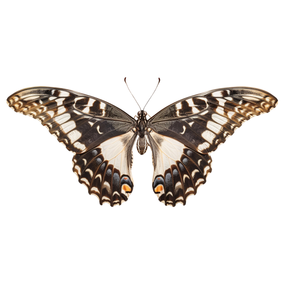 Beautiful Clipper Butterfly with Open Wings on a Transparent Background Perfect for Insect and Butterfly Photography png
