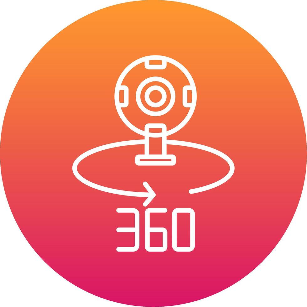 360 Camera Icon Design Symbol vector