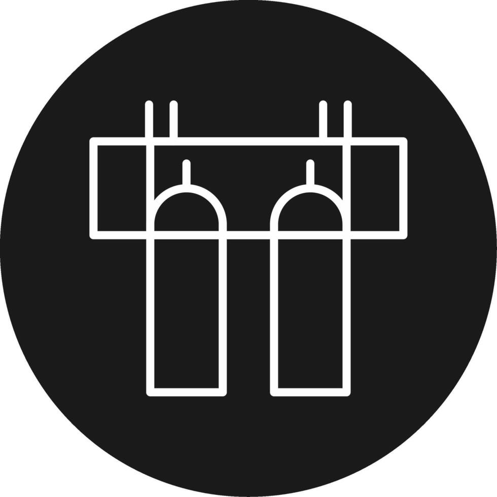 New Bridge Of Ronda Icon Design Symbol vector
