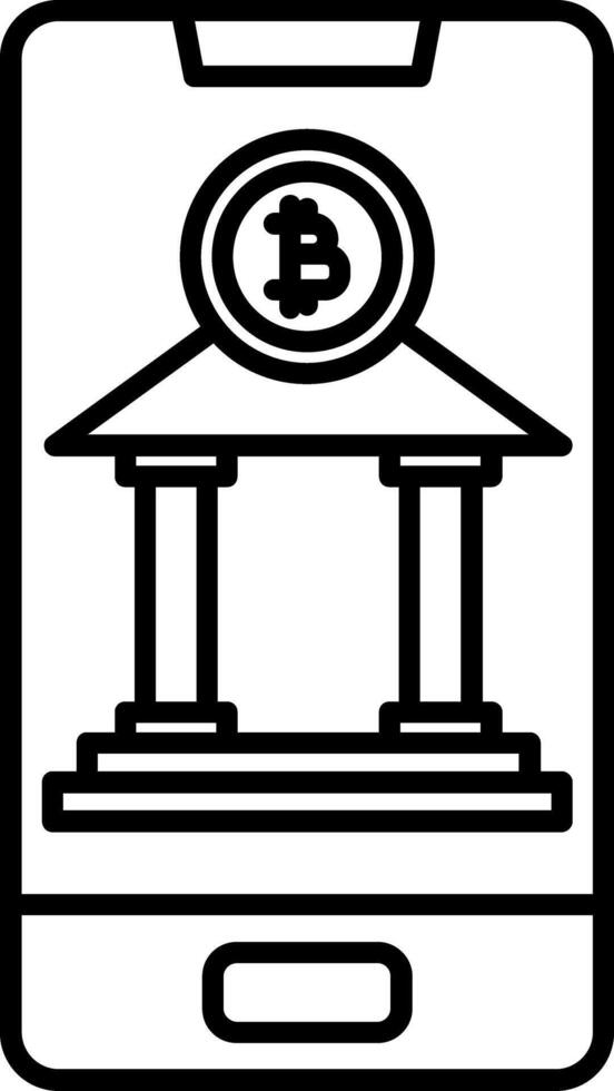Mobile Banking Icon Design Symbol vector