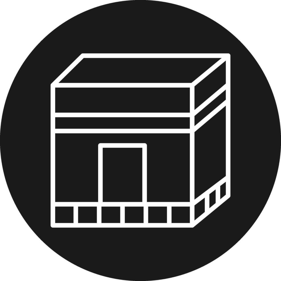 Kaaba Icon Design Symbol vector