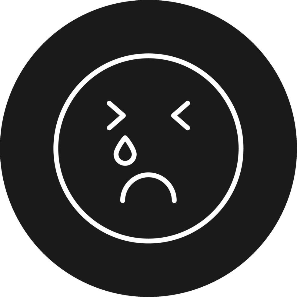 Crying Icon Design Symbol vector