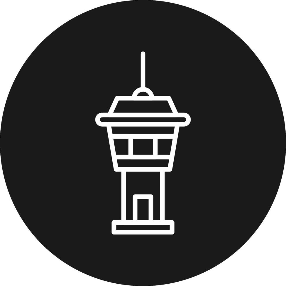 Control Tower Icon Design Symbol vector