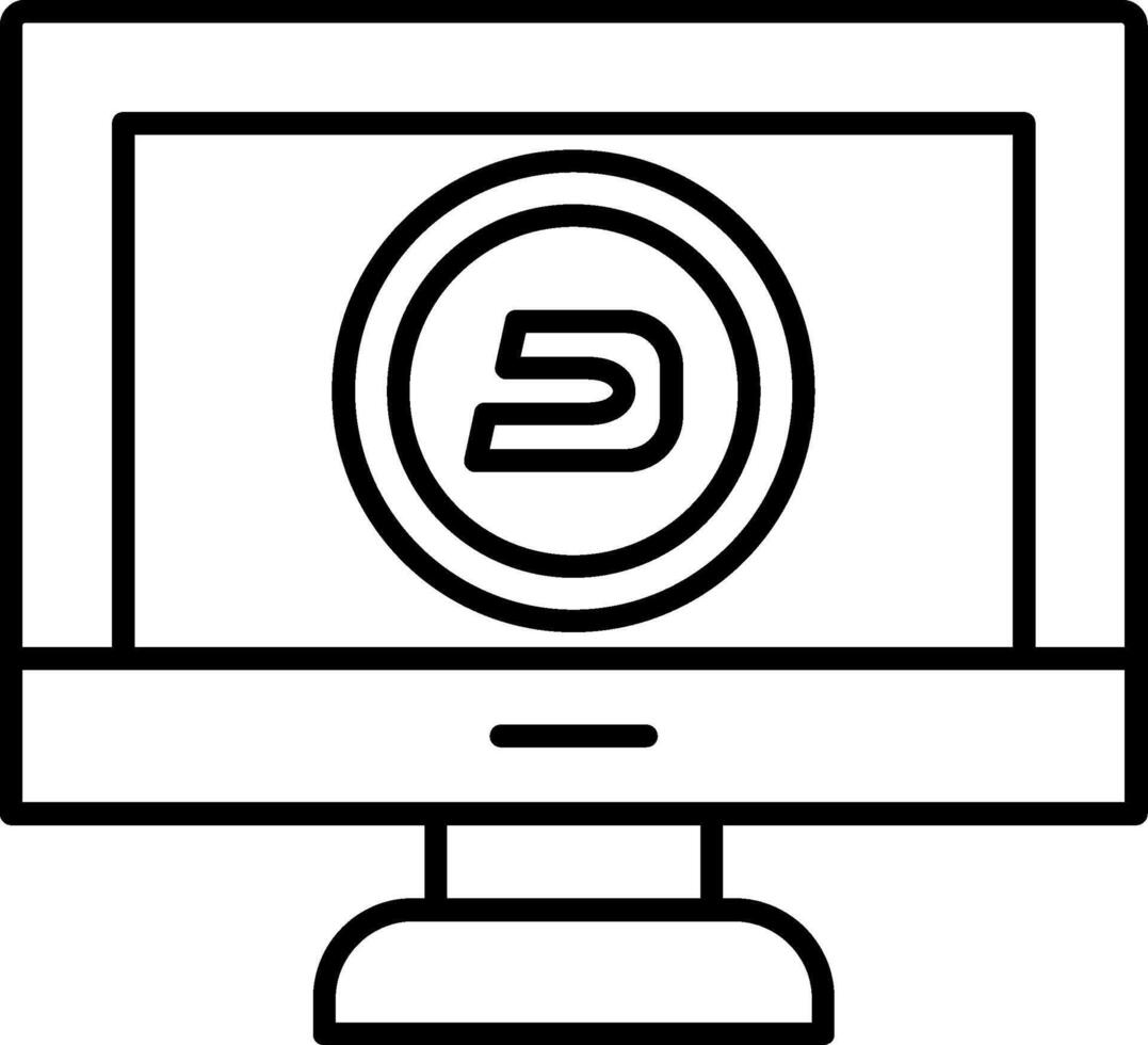 Dash Icon Design Symbol vector