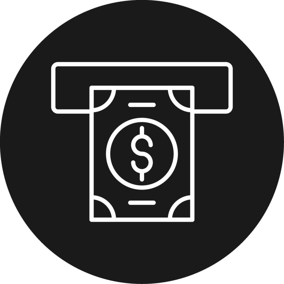 Money Withdrawal Icon Design Symbol vector