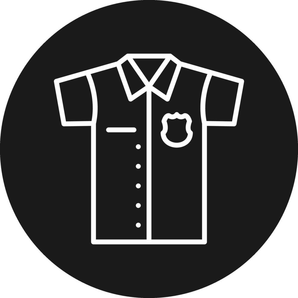 Police Uniform Icon Design Symbol vector