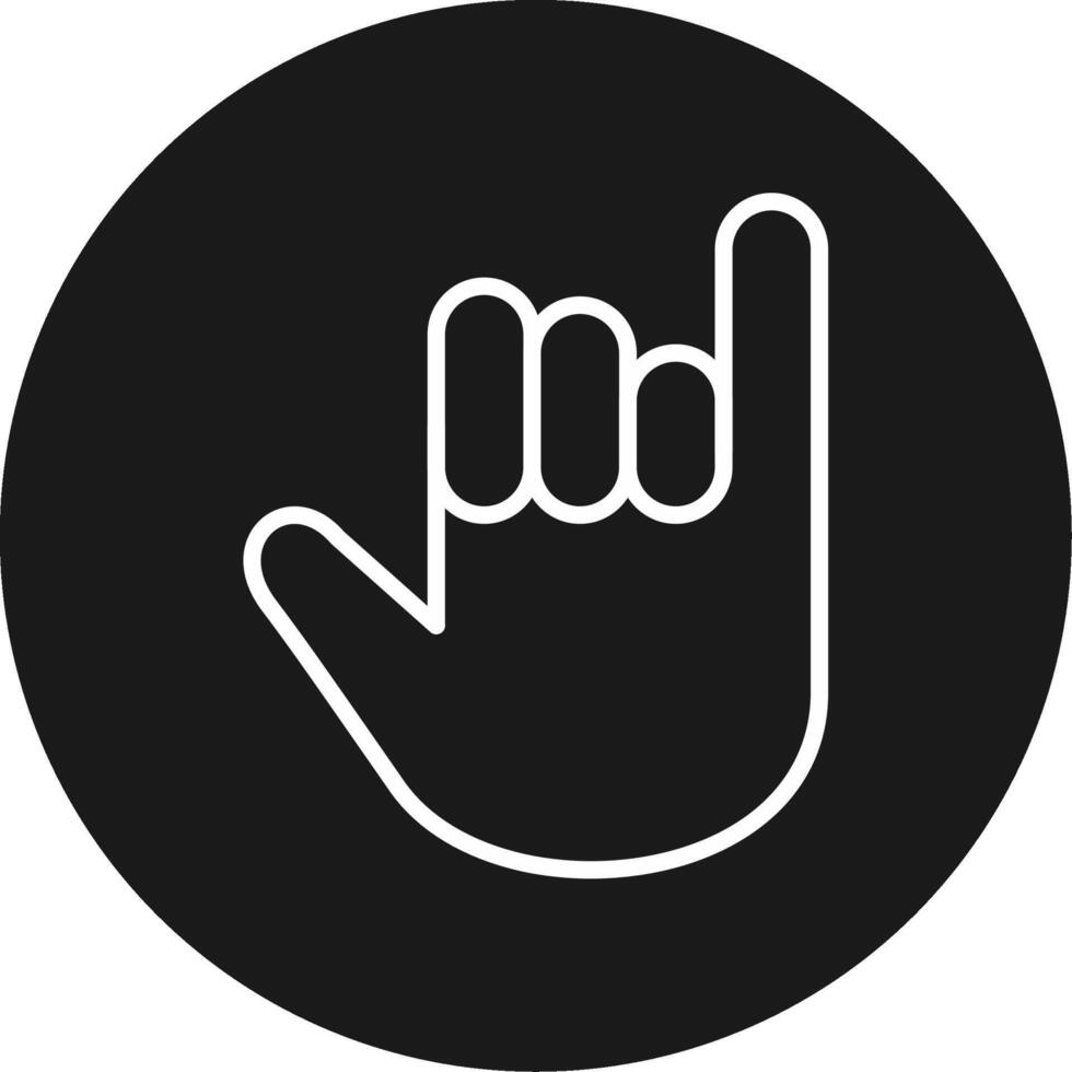 Hang Loose Hand Icon Design Symbol vector