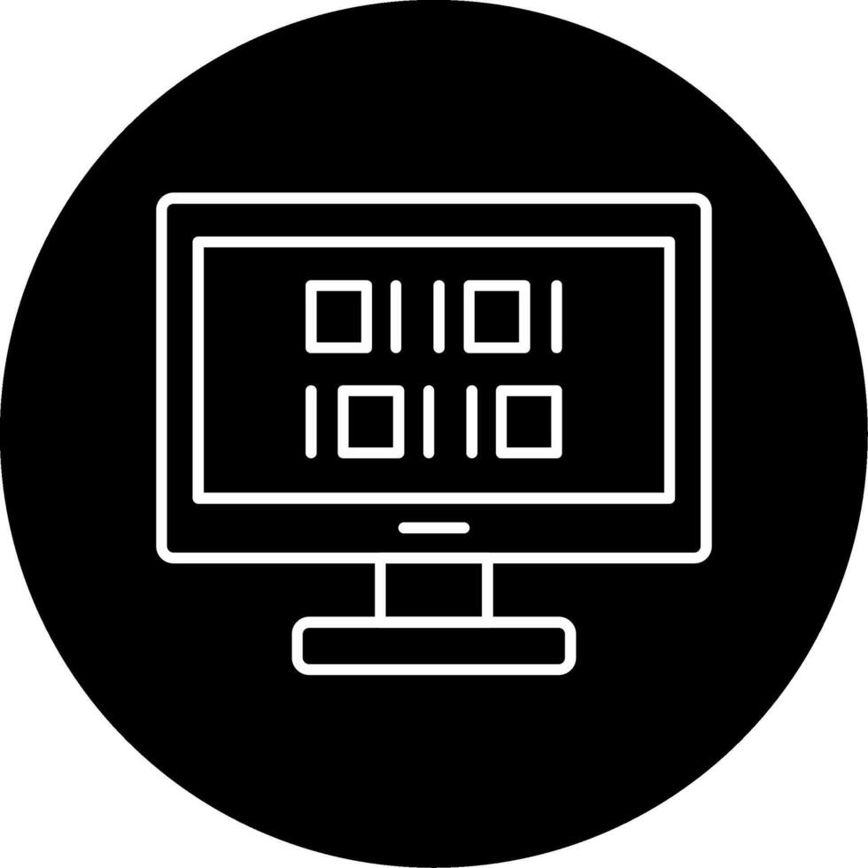 Binary Code Icon Design Symbol vector