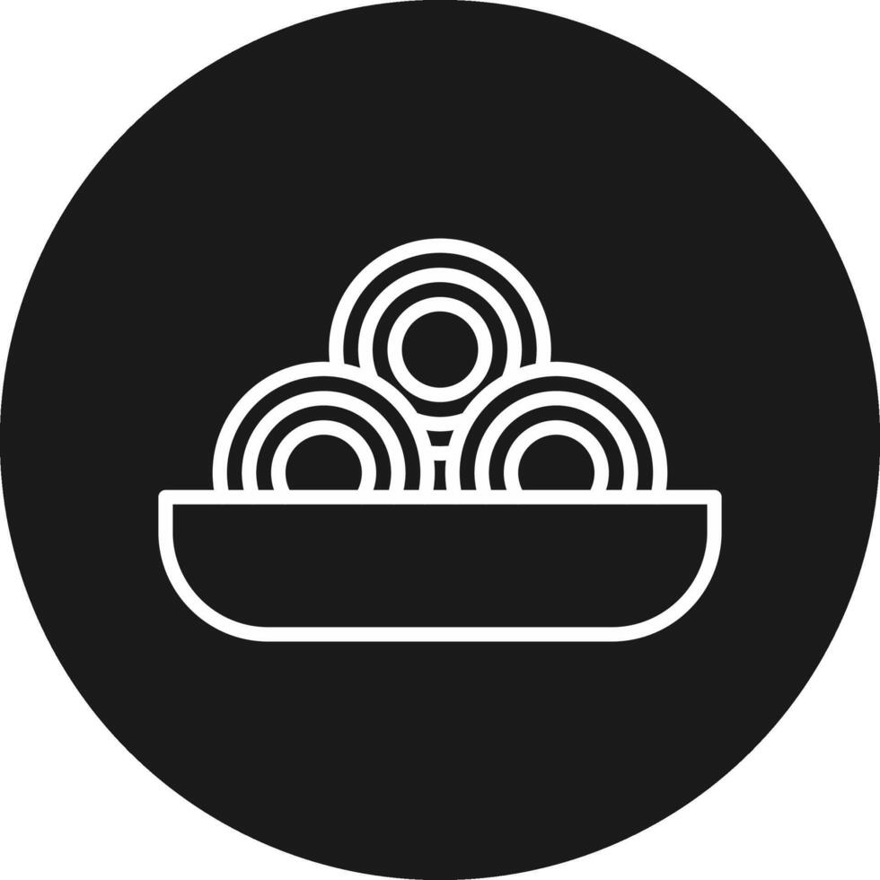 Vermicelli Icon Design Symbol vector