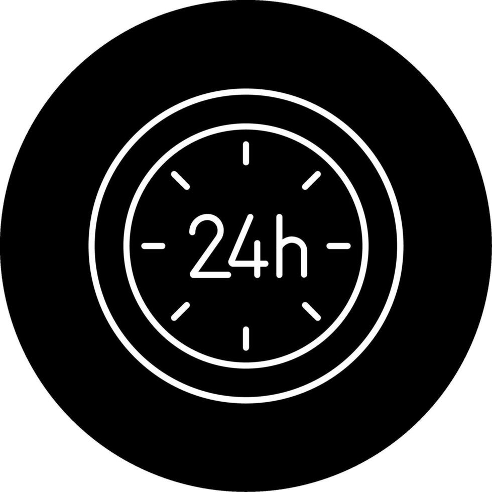 24 Hours Icon Design Symbol vector