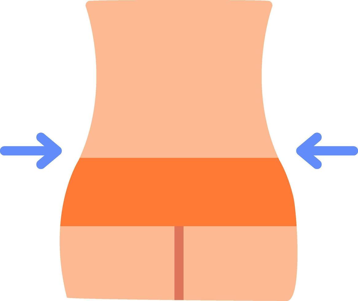 Waist Icon Design Symbol vector