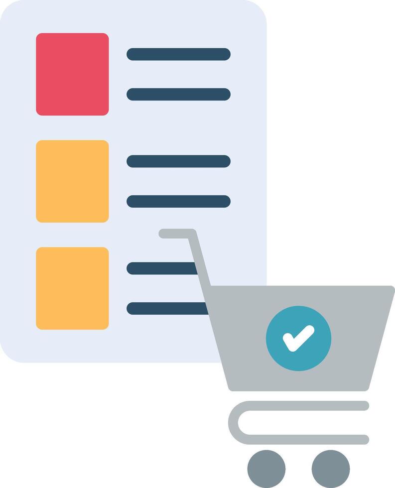 Shopping List Icon Design Symbol vector