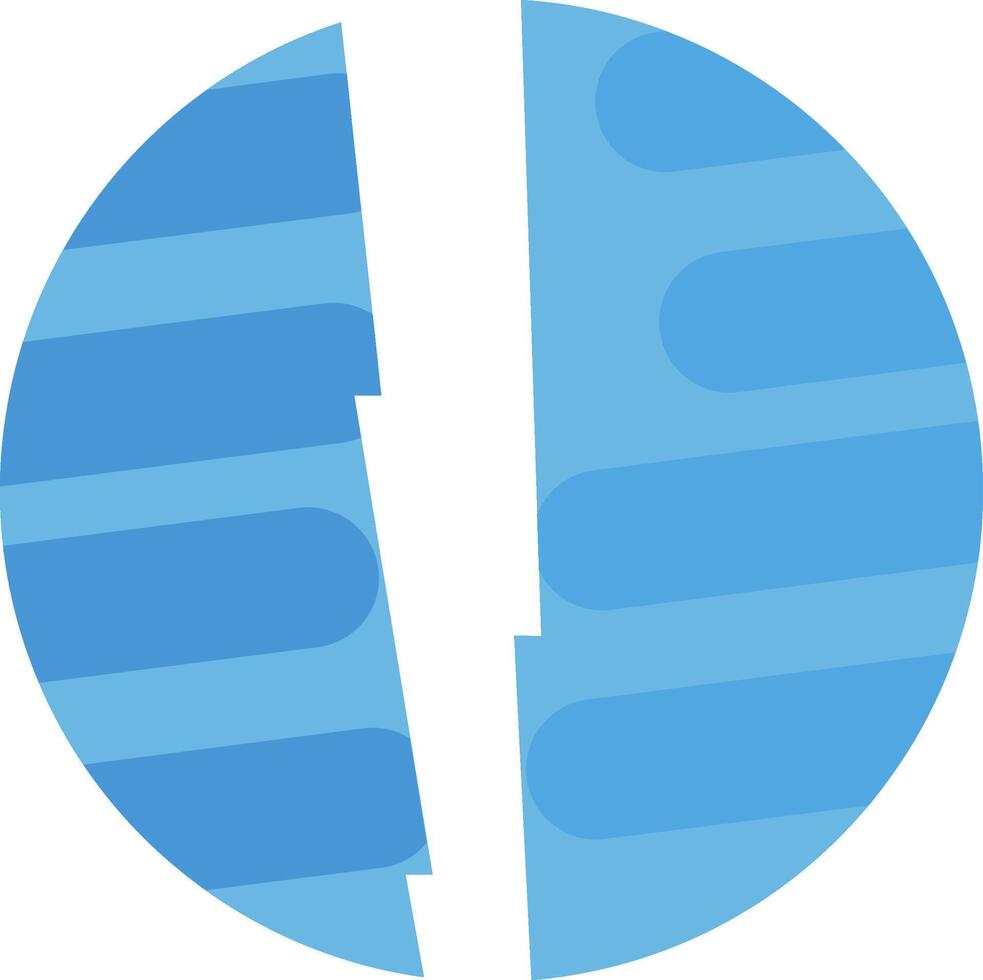 Uranus Destroyed Icon Design Symbol vector