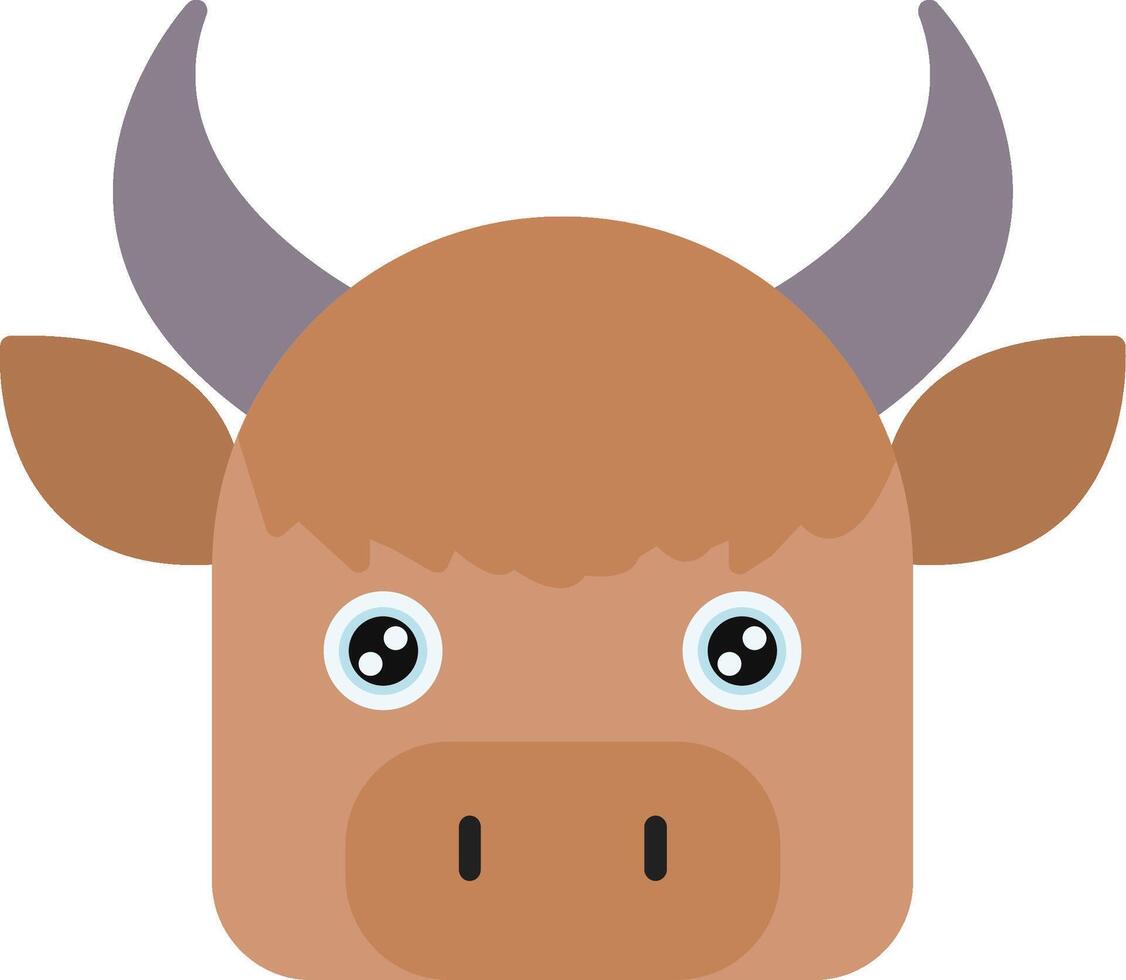 Yak Icon Design Symbol vector