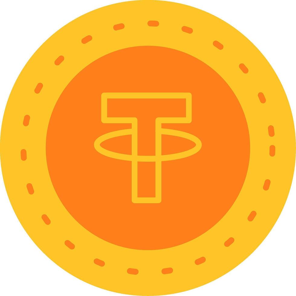 Tether Icon Design Symbol vector