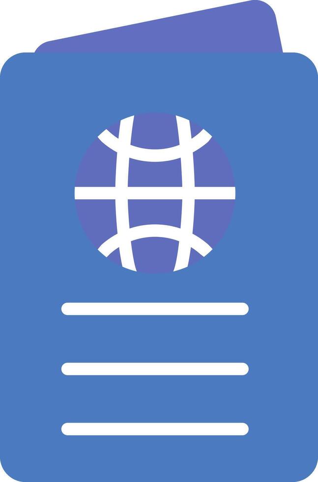 Passport Icon Design Symbol vector