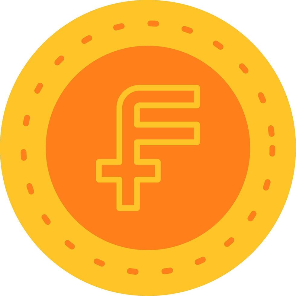 Swiss Franc Icon Design Symbol vector
