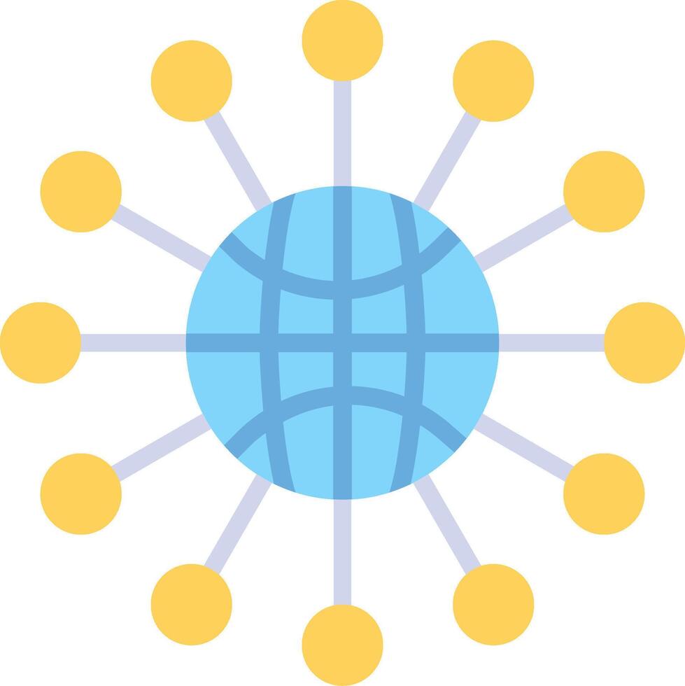 Network Icon Design Symbol vector