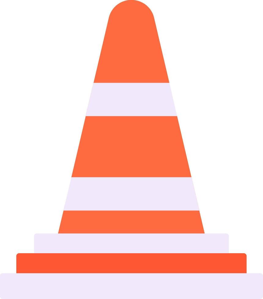 Traffic Cone Icon Design Symbol vector