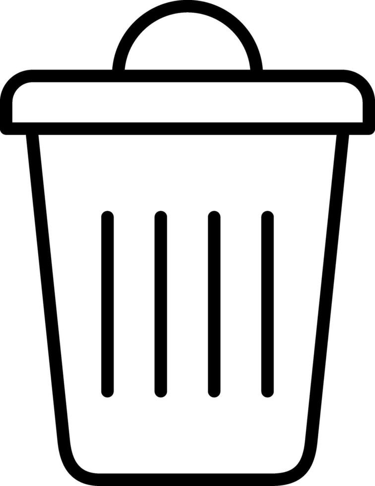 Dustbin Icon Design Symbol vector