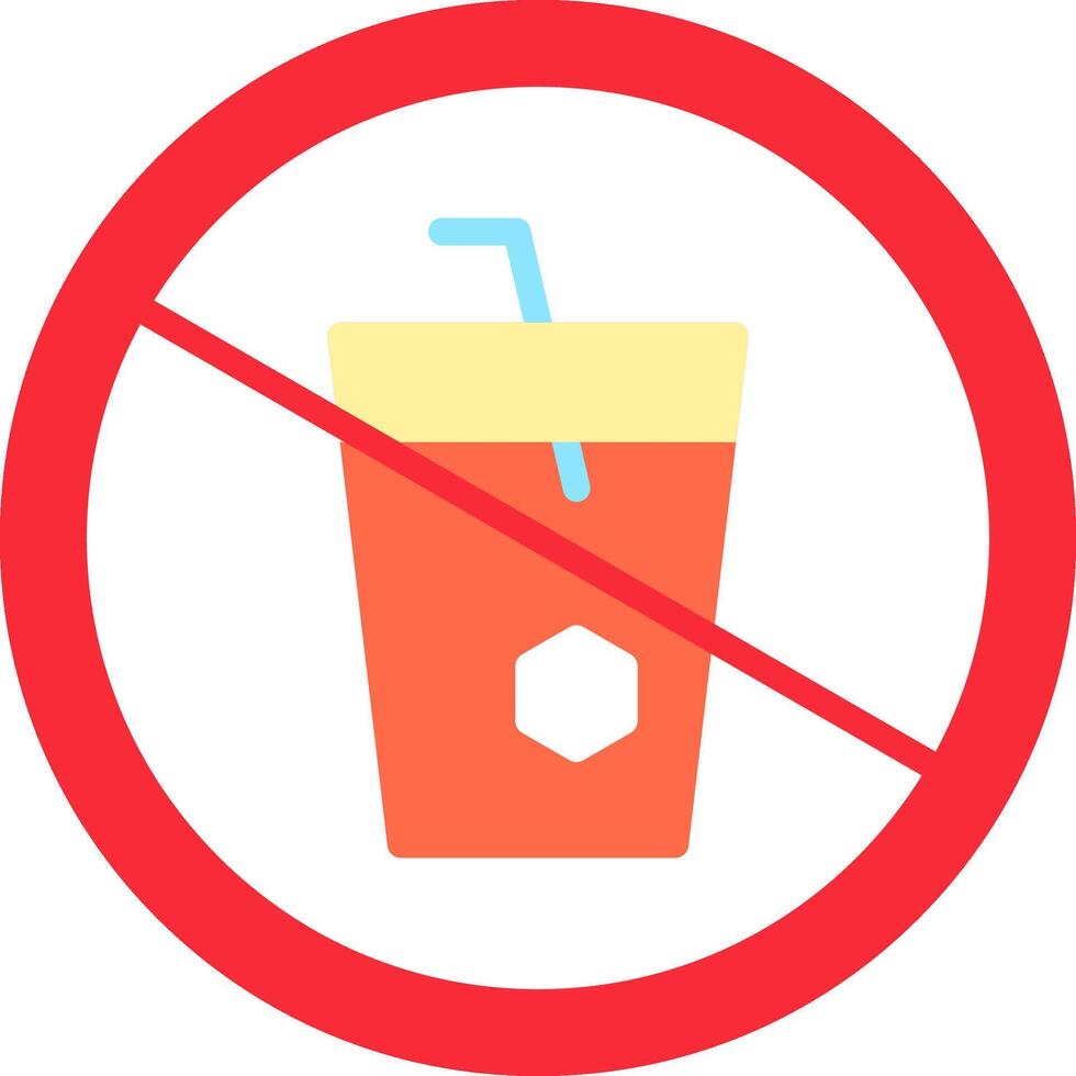 No Drink Icon Design Symbol vector