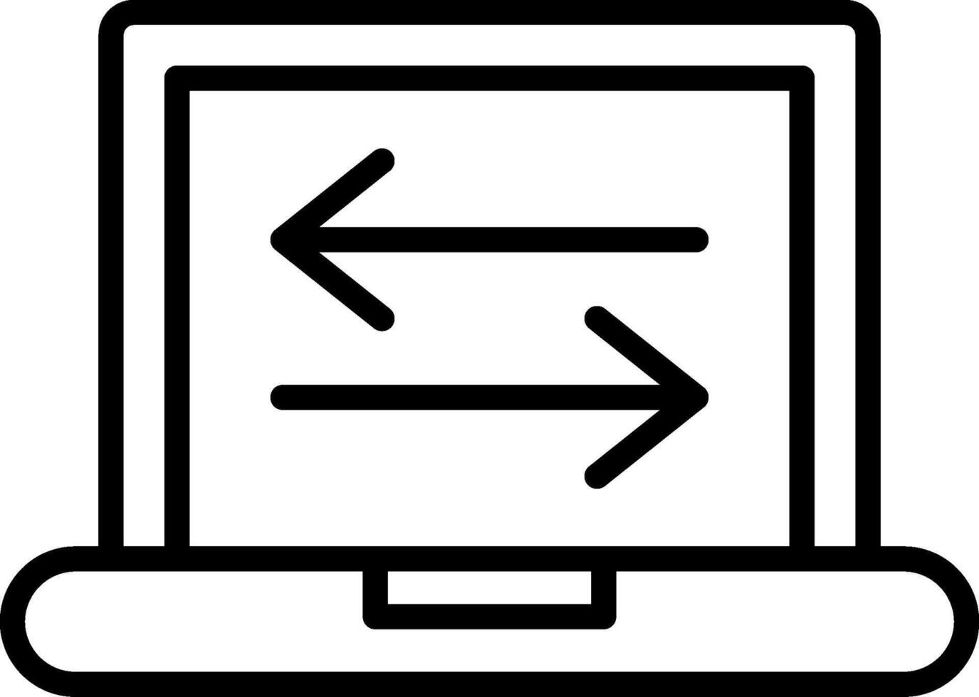 Data Transfer Icon Design Symbol vector