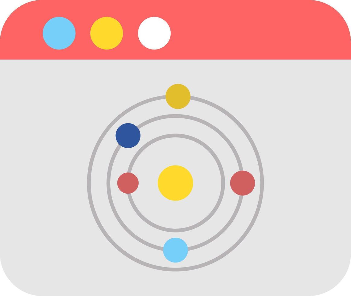 Astrophysics Icon Design Symbol vector