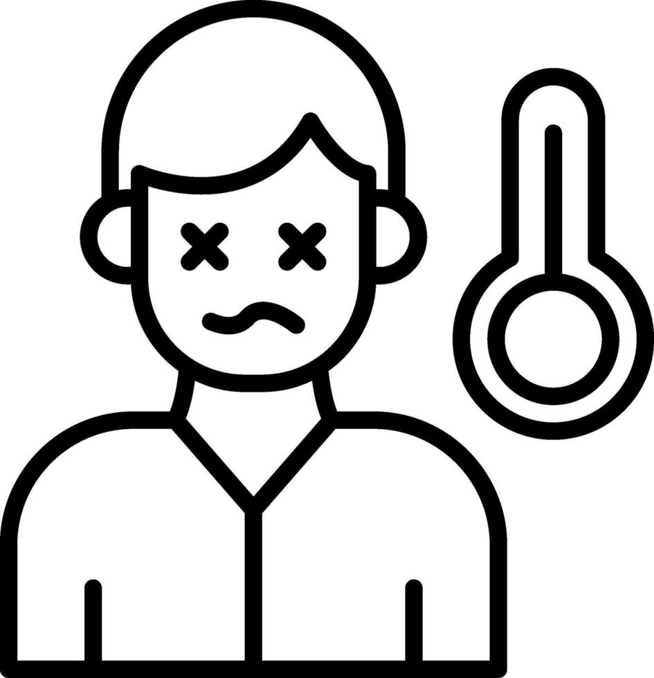 Sick Person Icon Design Symbol vector