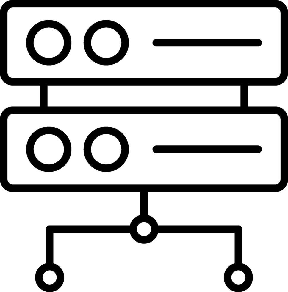 Servers Icon Design Symbol vector