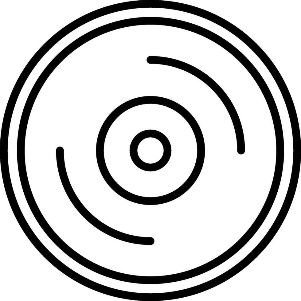 Lp Disc Icon Design Symbol vector
