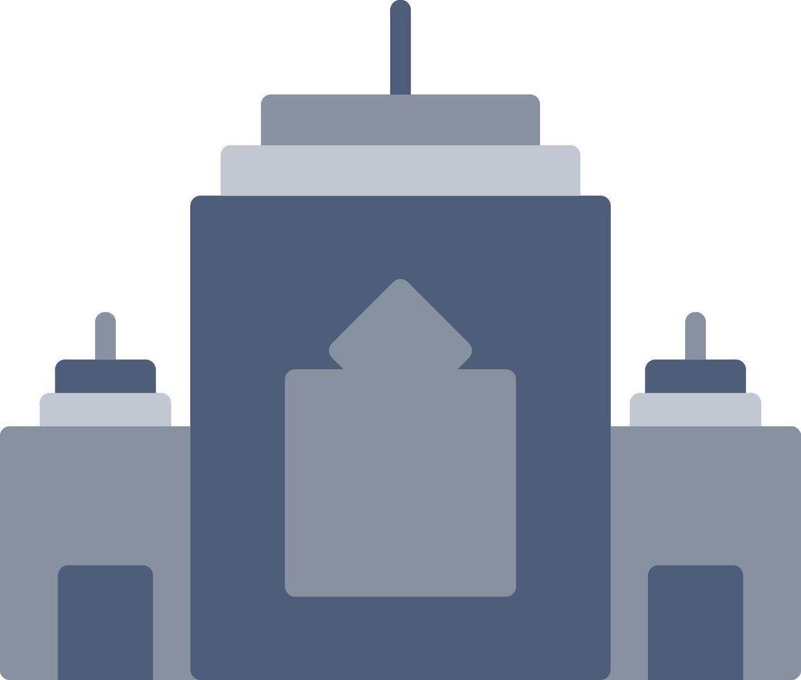 Angkor Wat Icon Design Symbol vector