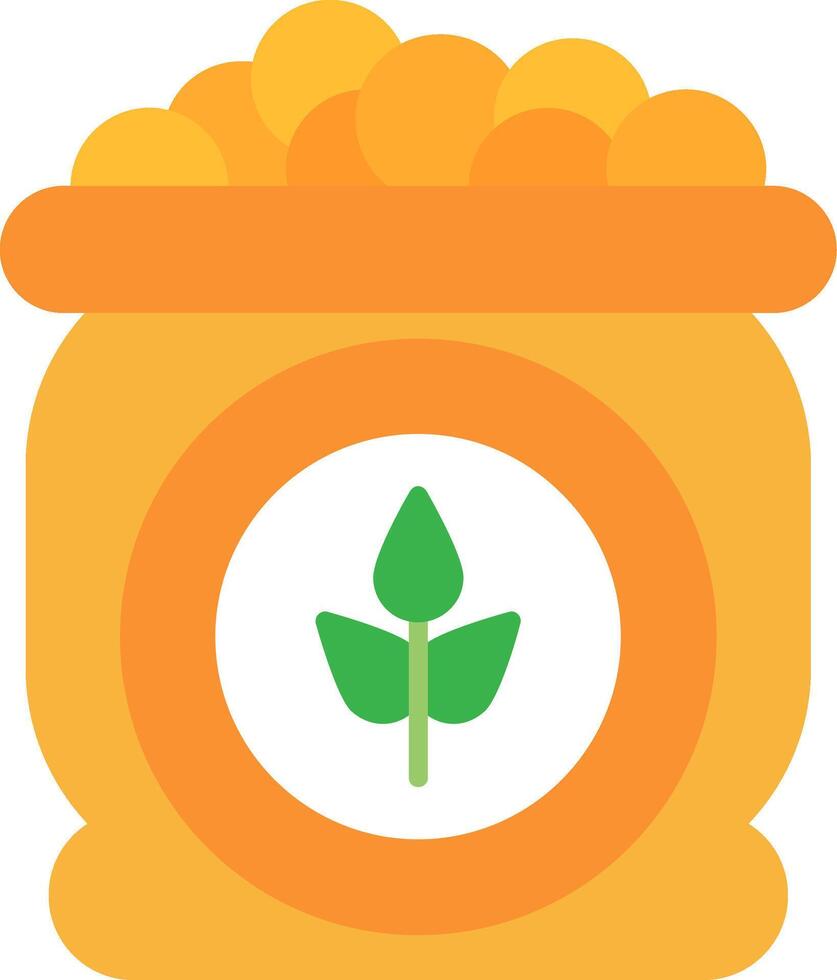 Seed Bag Icon Design Symbol vector