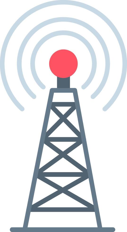 Radio Tower Icon Design Symbol vector