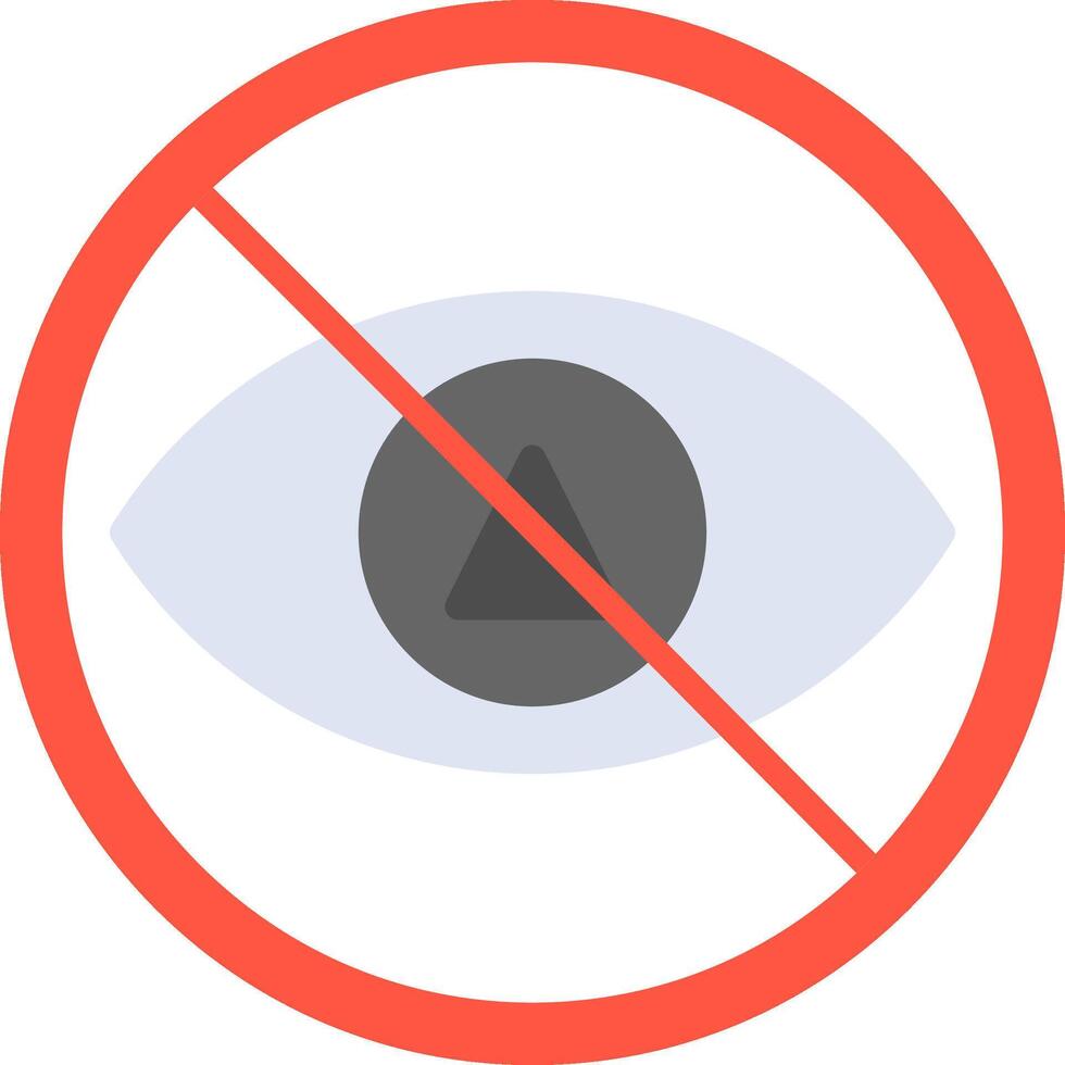 No Illegitimate Icon Design Symbol vector