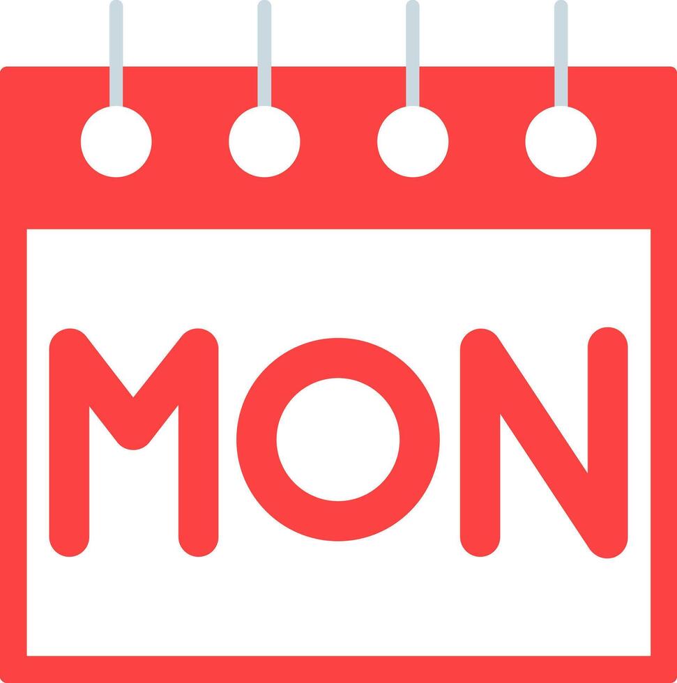 Monday Icon Design Symbol vector