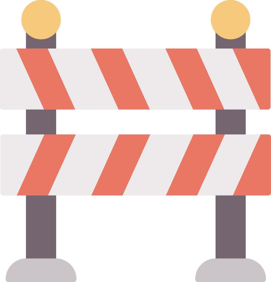 Road Barrier Icon Design Symbol vector