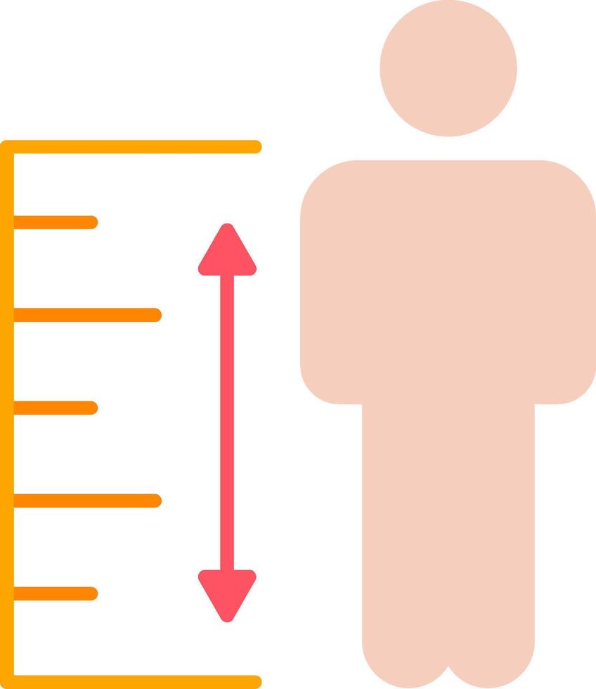 Height Icon Design Symbol vector