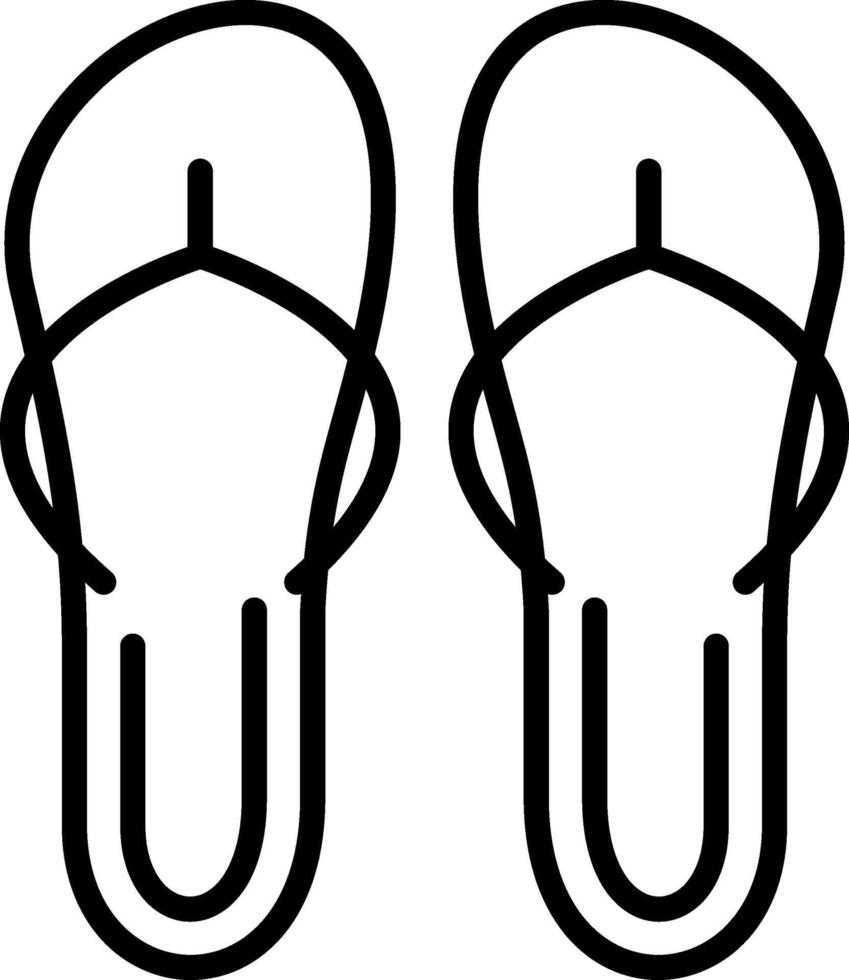 Flip Flops Icon Design Symbol vector