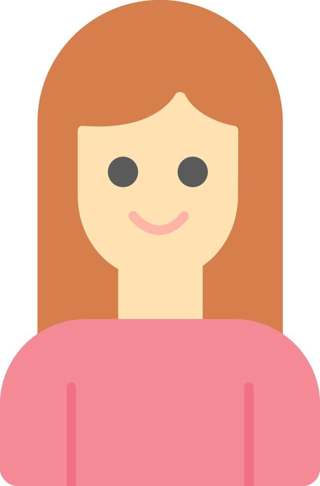 Girl Icon Design Symbol vector