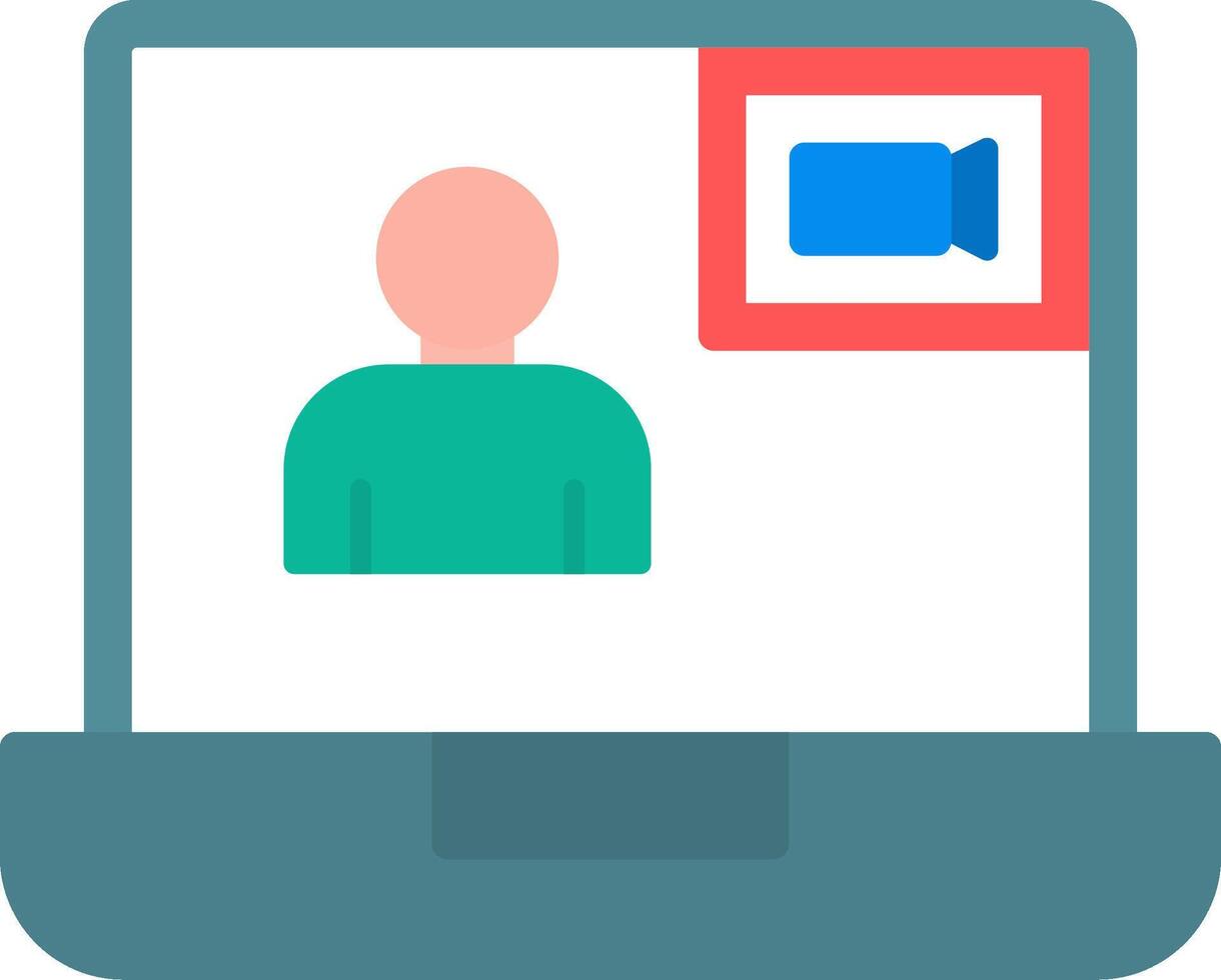 Videochat Icon Design Symbol vector