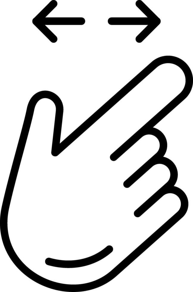 Horizantal Spread Icon Design Symbol vector